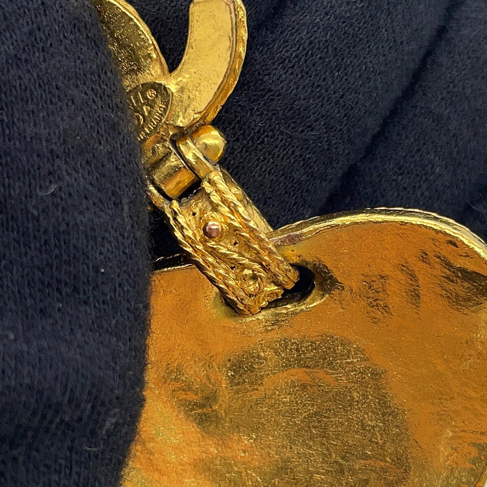 CHANEL Gripoa CC Logo Necklace Metal color Stone