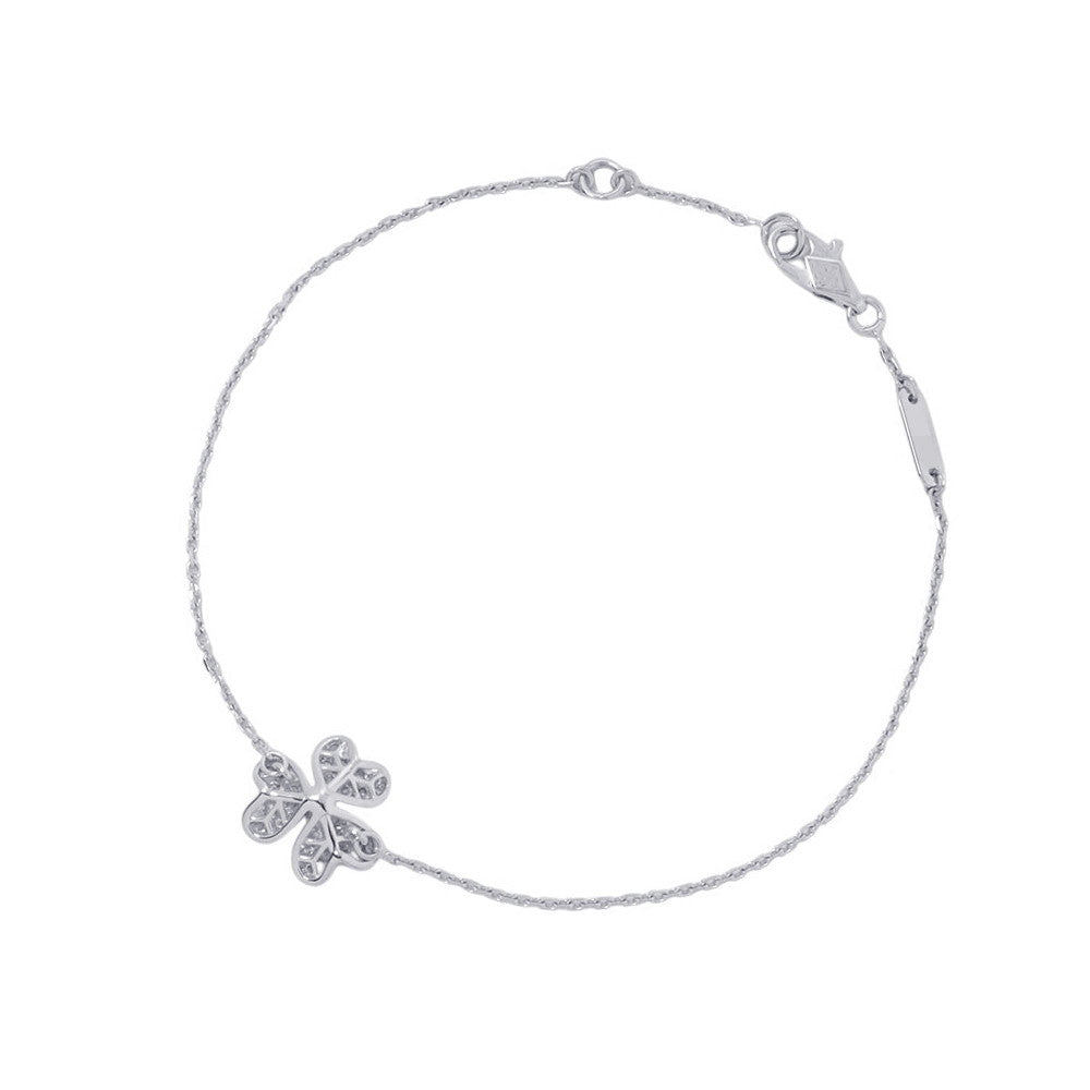 Van Cleef & Arpels Frivole Bracelet mini model Size MiniVCARP3W200 18K White Gold