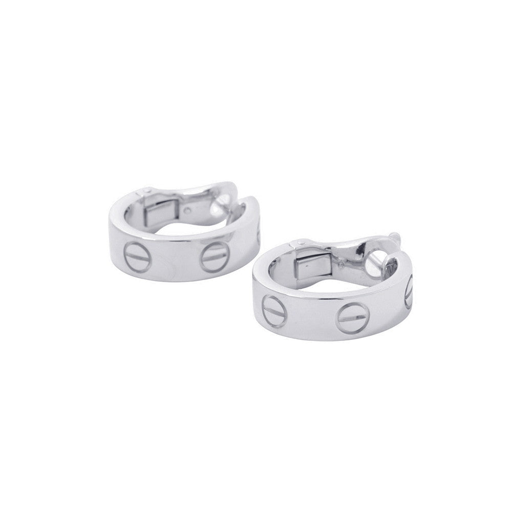 CARTIER Love earringsB8022400 18K White Gold