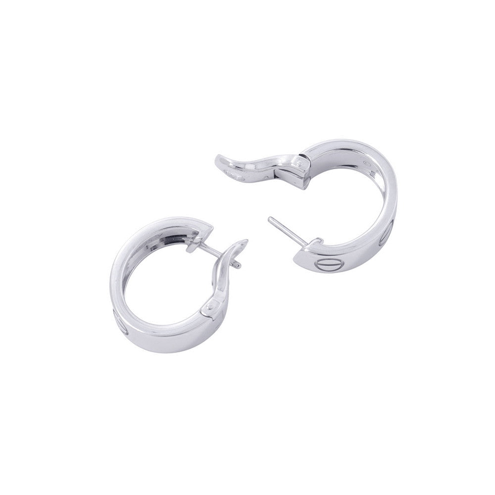 CARTIER Love earringsB8022400 18K White Gold