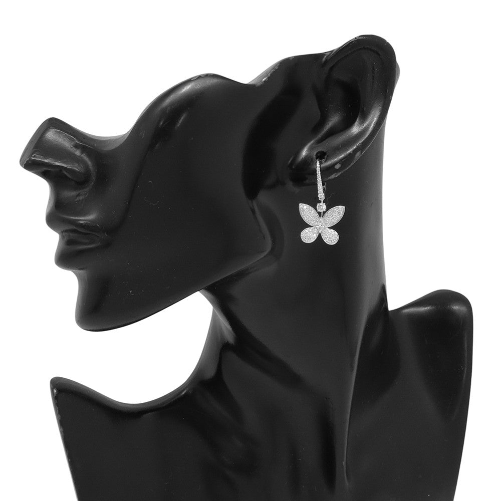 GRAFF Pavé Butterfly Mini Diamond Drop EarringsRGE1167 K185WG