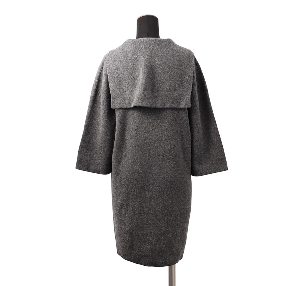 CHANEL Knit dress Size 36 GrayP59321 Cashmere100%