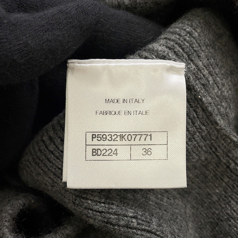 CHANEL Knit dress Size 36 GrayP59321 Cashmere100%