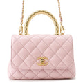 CHANEL Coco handle PinkAS2215 Lambskin Size XXS