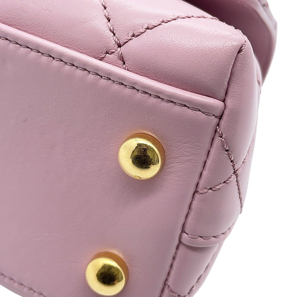 CHANEL Coco handle PinkAS2215 Lambskin Size XXS