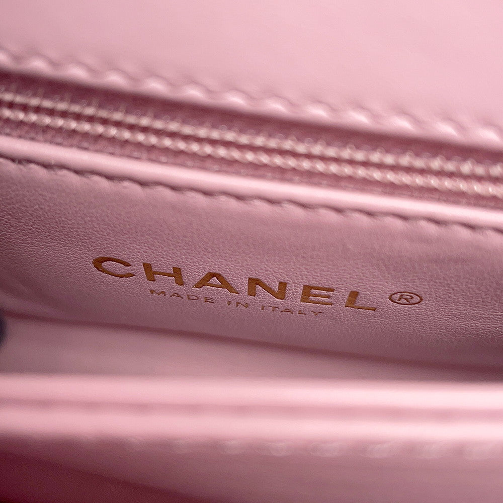 CHANEL Coco handle PinkAS2215 Lambskin Size XXS