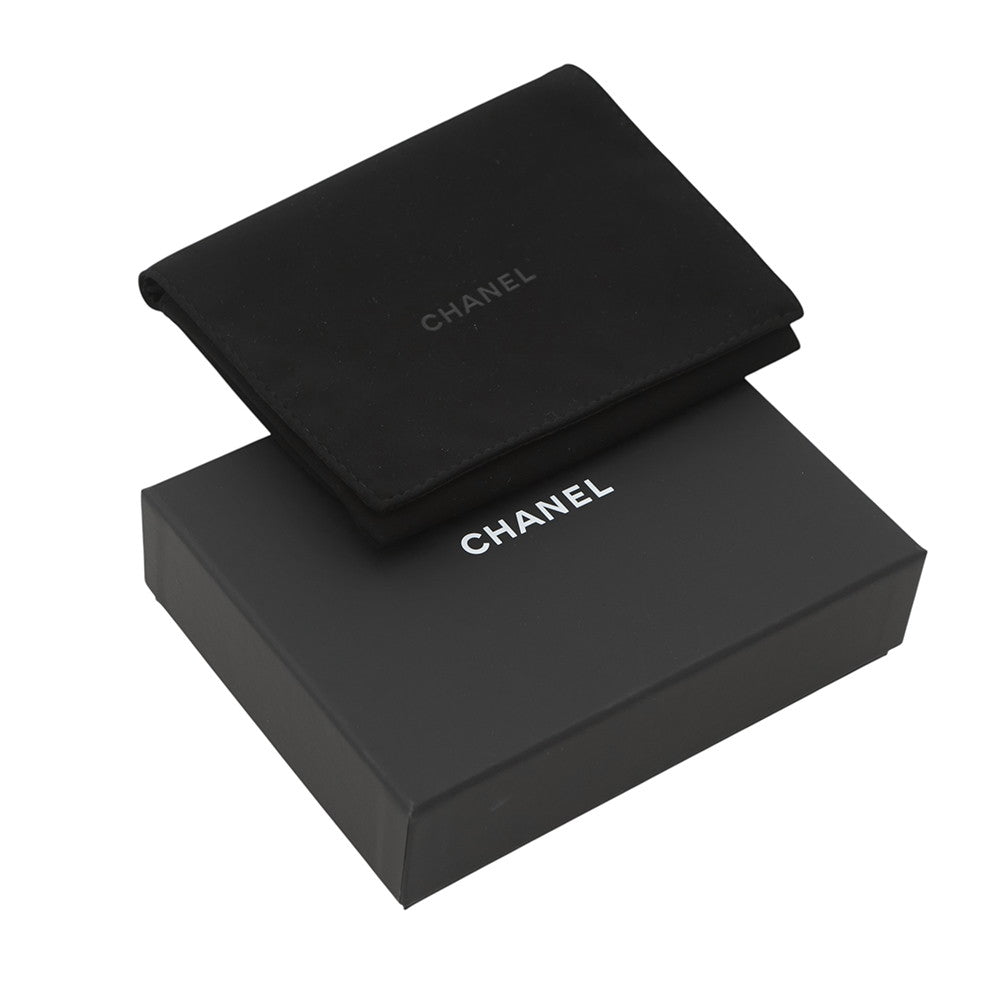 CHANEL Matelasse Round Zip Wallet BlackAP5016 Caviar Leather