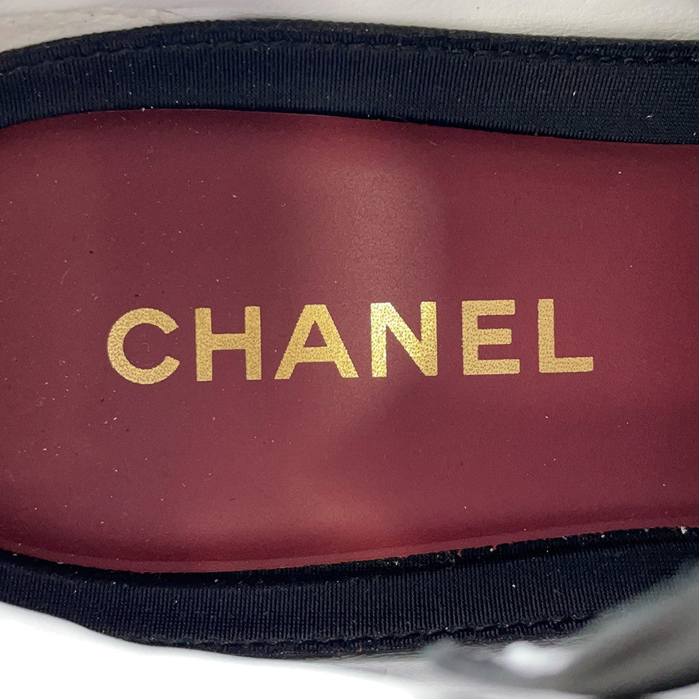 CHANEL CC Logo Sneakers Black/WhiteG47274 Leather suede Size 38