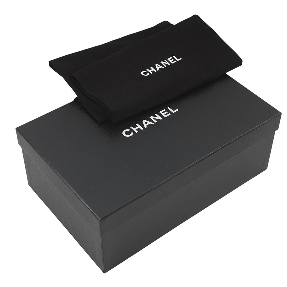 CHANEL CC Logo Sneakers Black/WhiteG47274 Leather suede Size 38
