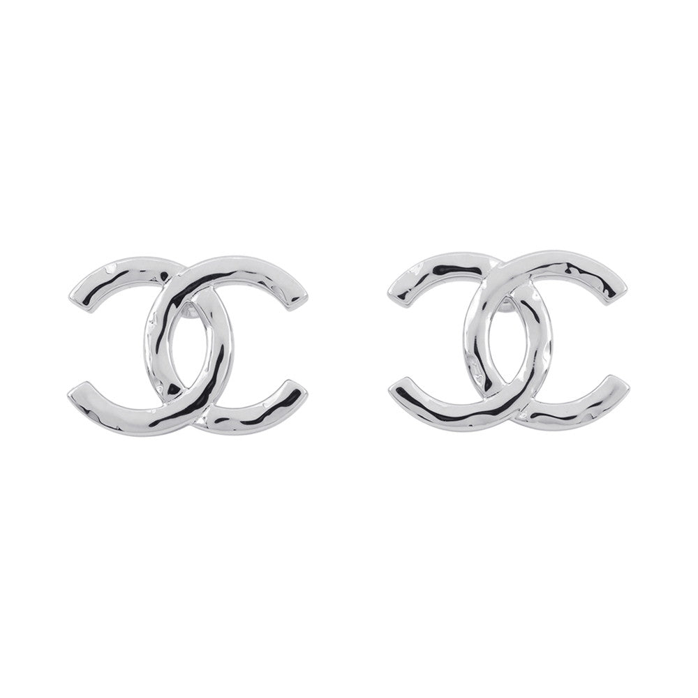 CHANEL CC Logo Earrings SilverABH287 Metal