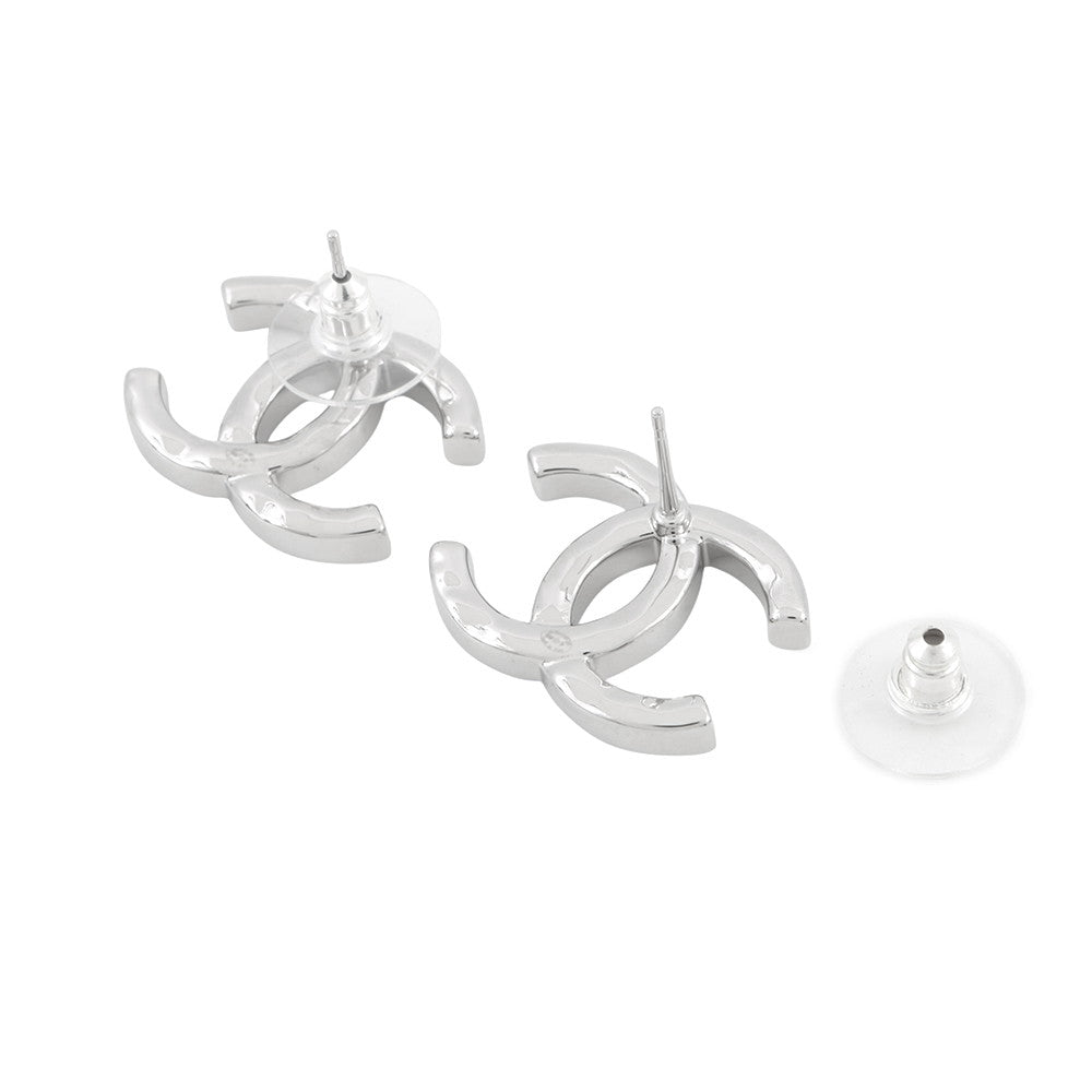 CHANEL CC Logo Earrings SilverABH287 Metal