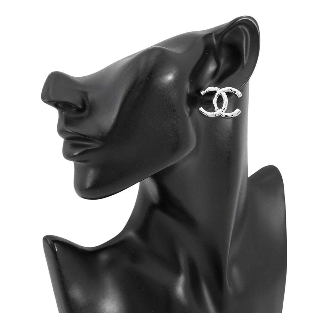 CHANEL CC Logo Earrings SilverABH287 Metal