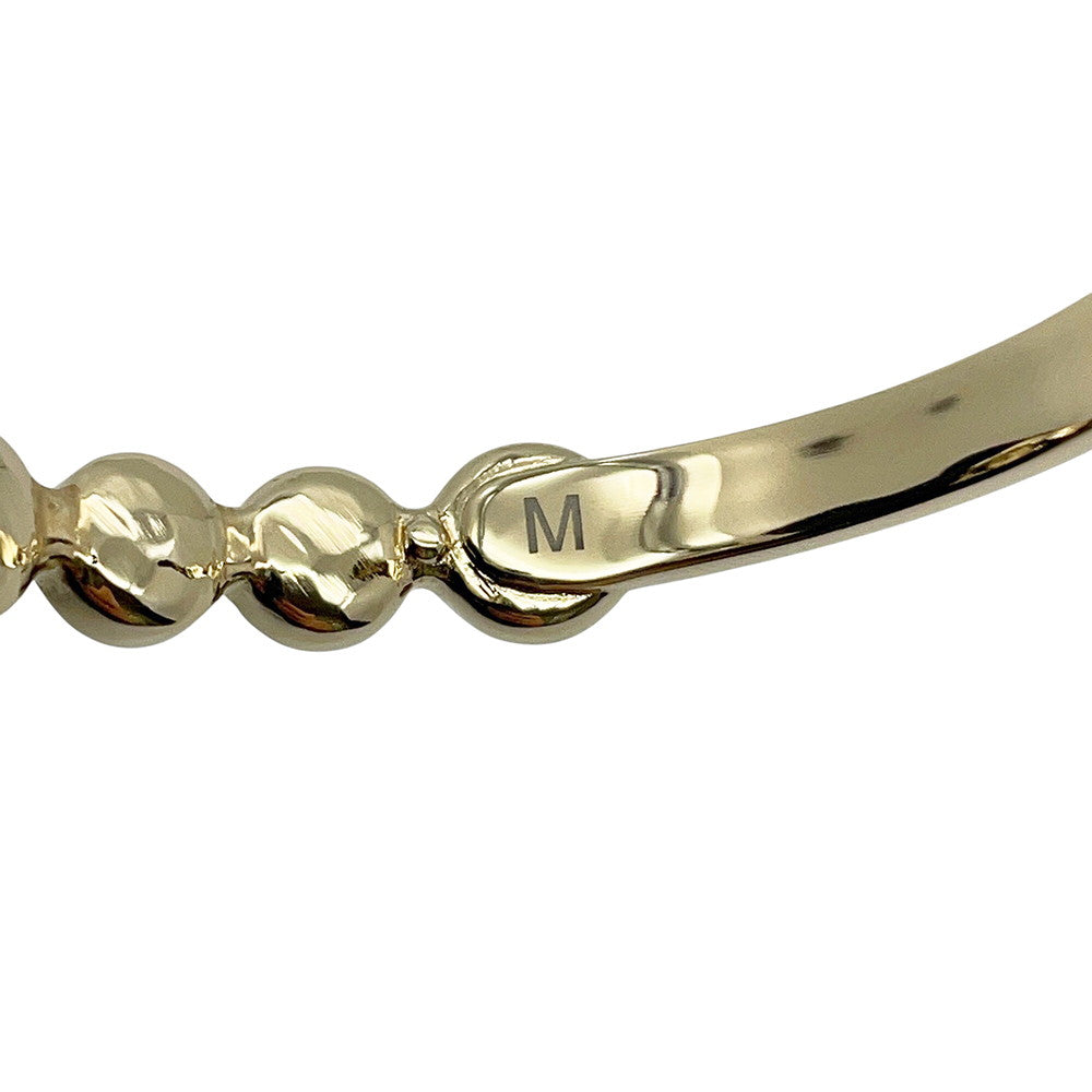 CHANEL CC LogoBangle Size M Champagne GoldABC178 Gold Plated