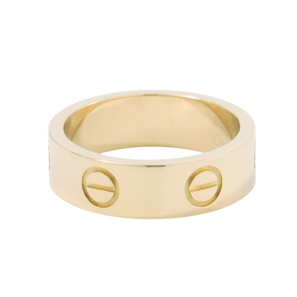 CARTIER LOVE Ring Classic Model Size 51/#11 ClassicB4084651/ B4084600 18K Yellow Gold