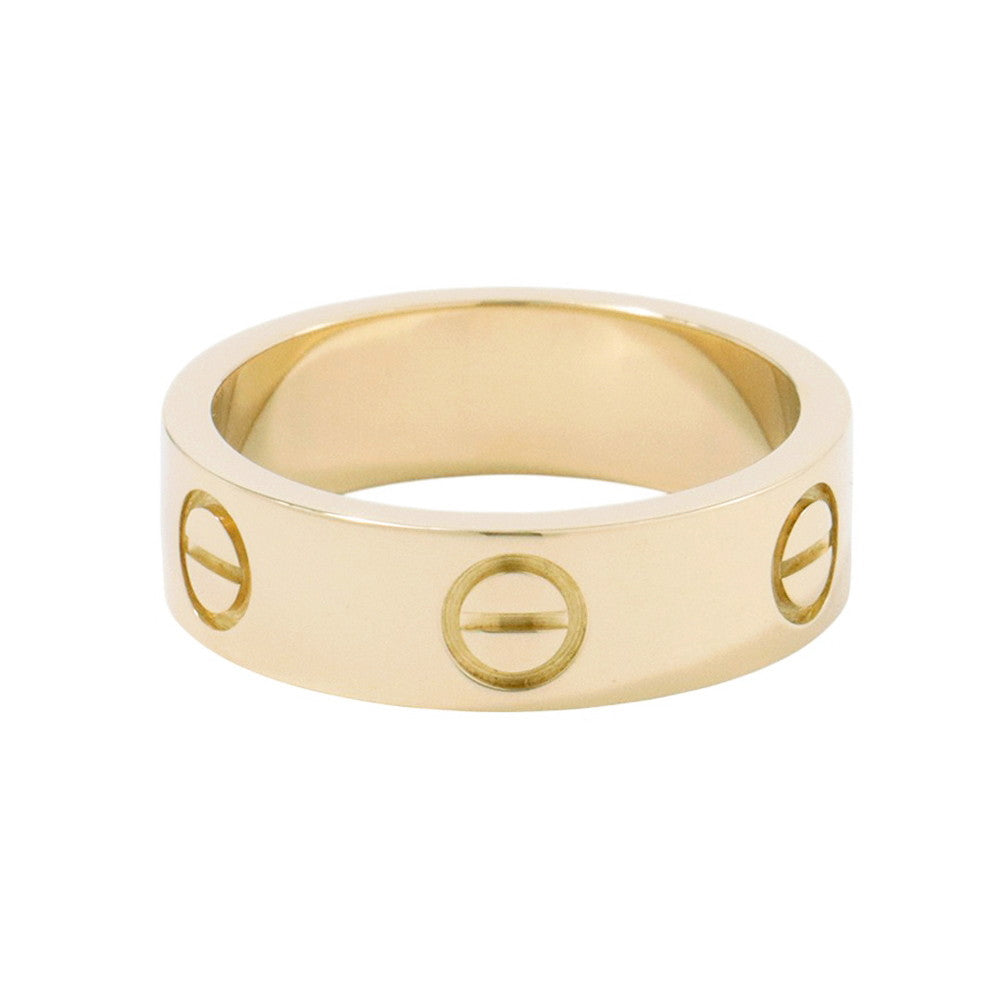 CARTIER LOVE Ring Classic Model Size 51/#11 ClassicB4084651/ B4084600 18K Yellow Gold