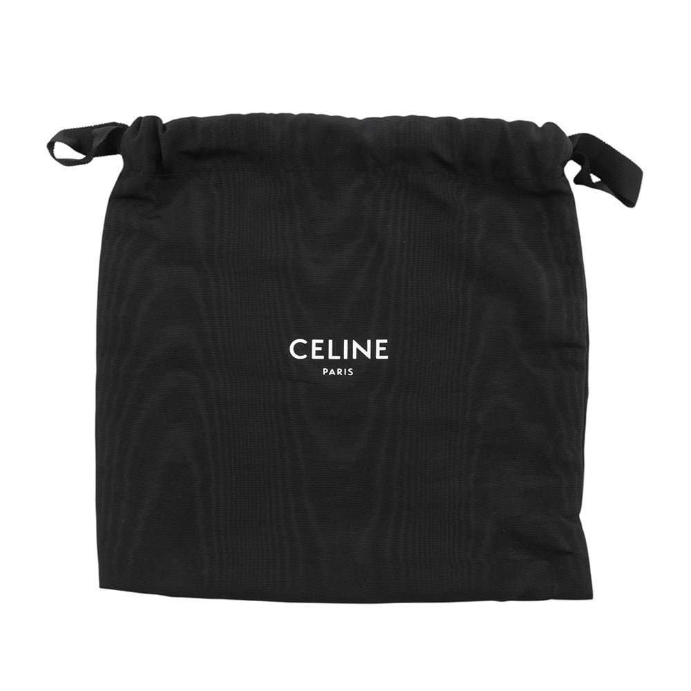 CELINE Falco Shoulder Bag Tan191502 PVC Calf Leather Size Medium