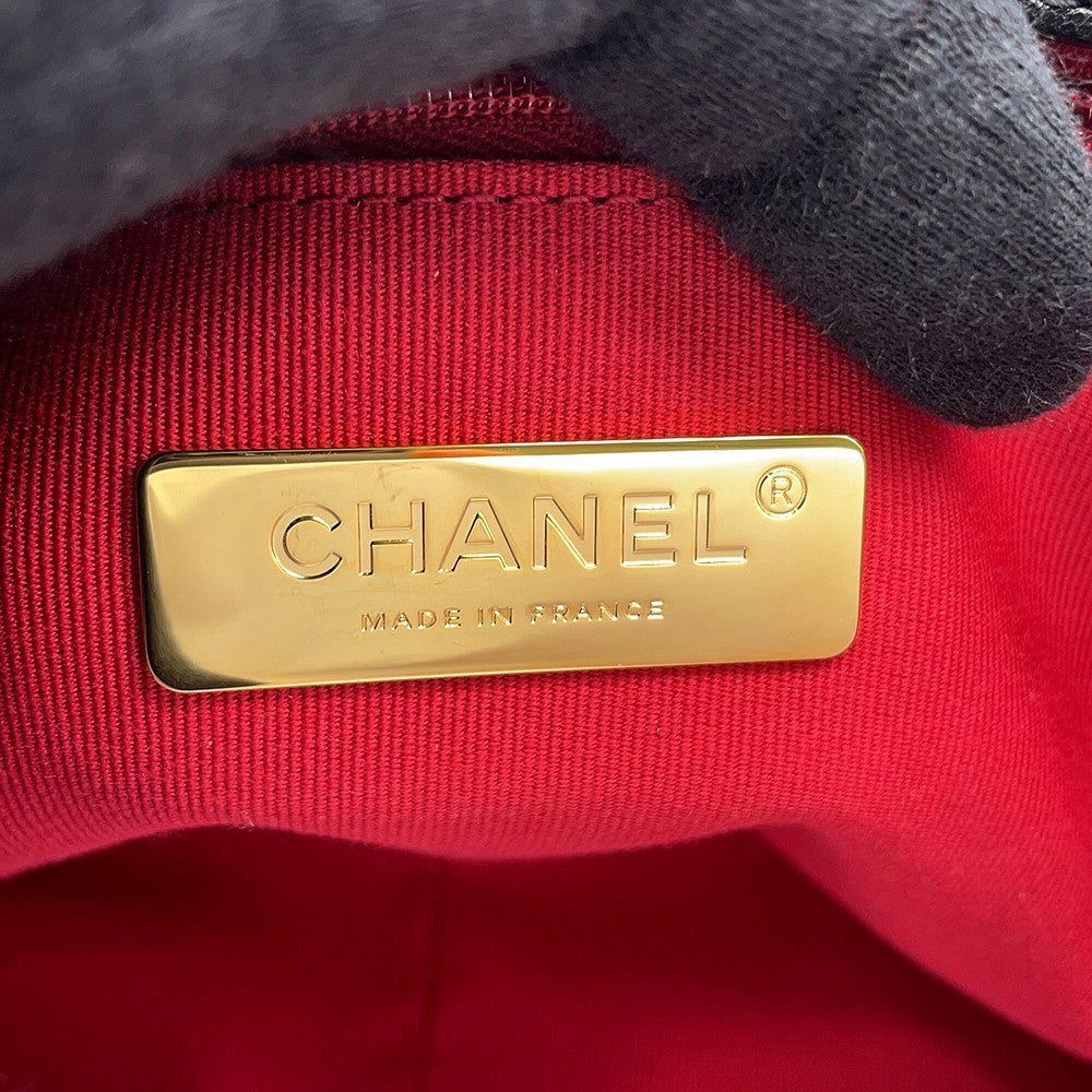 CHANEL CHANEL19 ChainShoulder Bag BlackAS1160 Shiny Lambskin