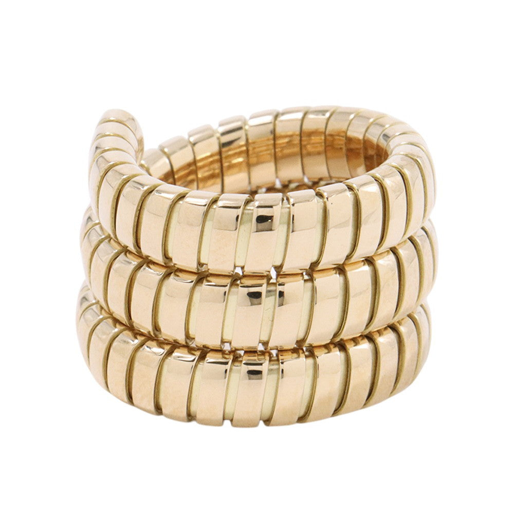 BVLGARI Tubogas Ring Size Approximately No. 10 18K Yellow Gold