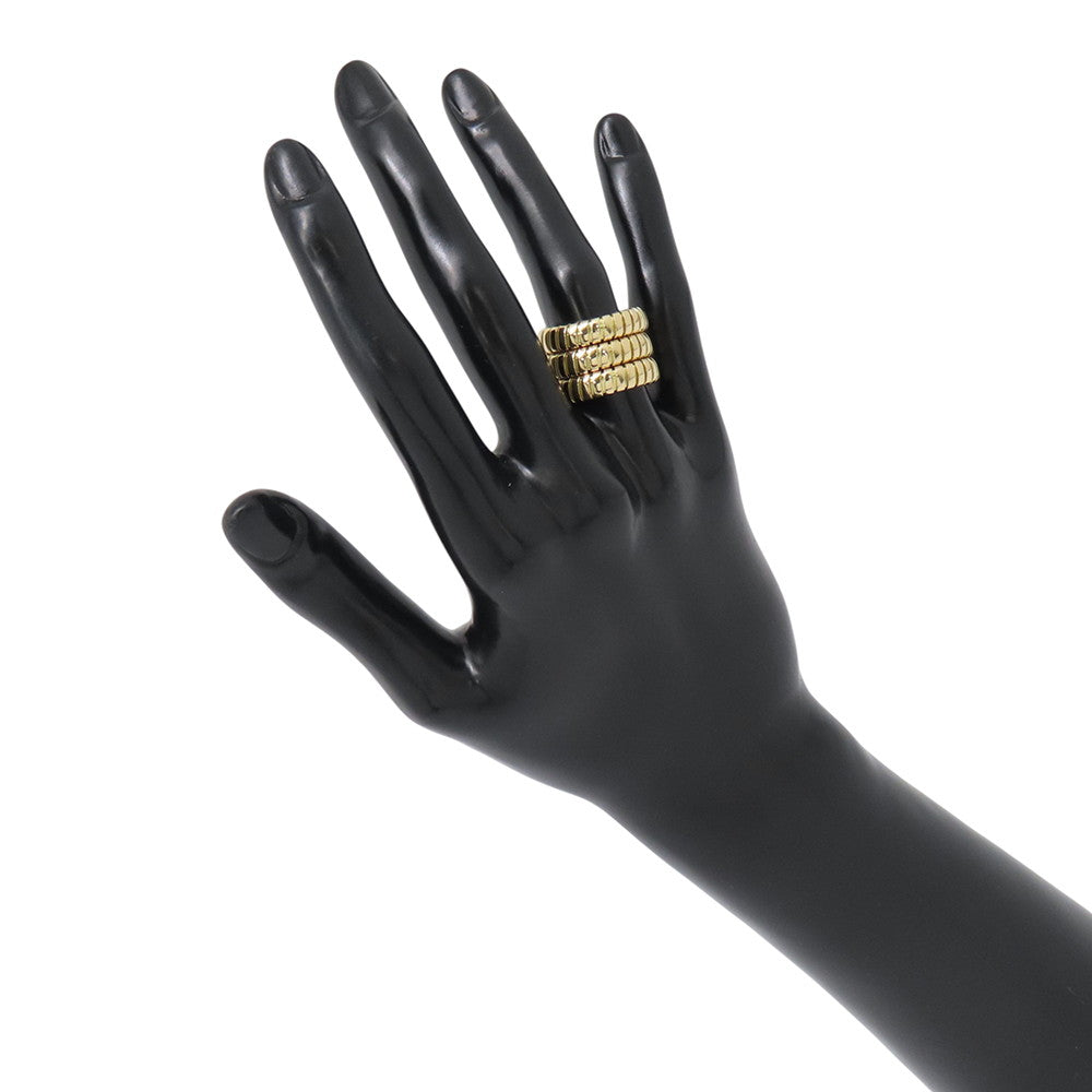 BVLGARI Tubogas Ring Size Approximately No. 10 18K Yellow Gold