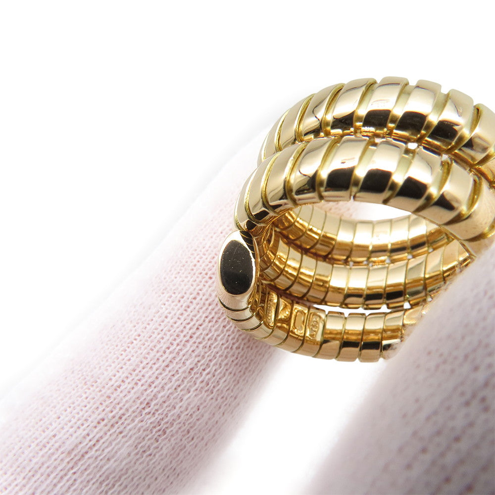 BVLGARI Tubogas Ring Size Approximately No. 10 18K Yellow Gold