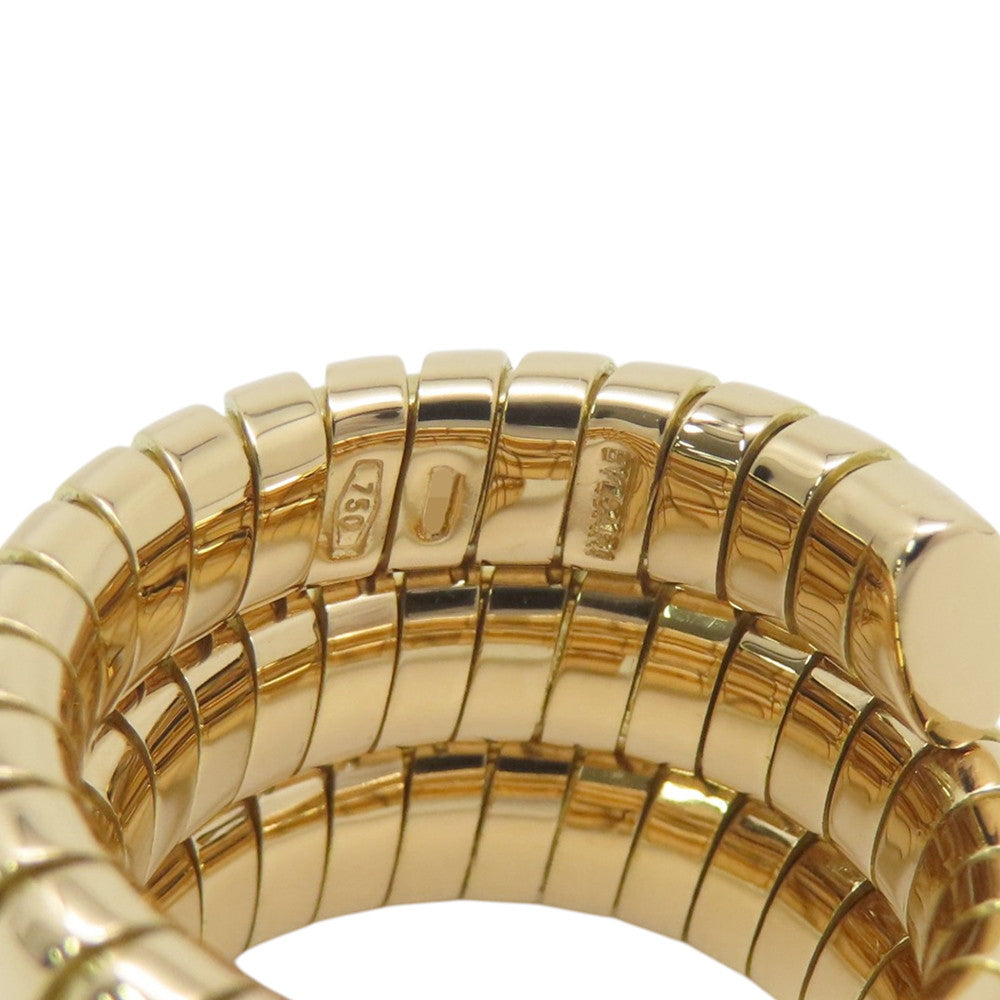 BVLGARI Tubogas Ring Size Approximately No. 10 18K Yellow Gold