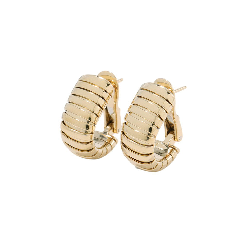 BVLGARI Tubogas Earrings 18K Yellow Gold