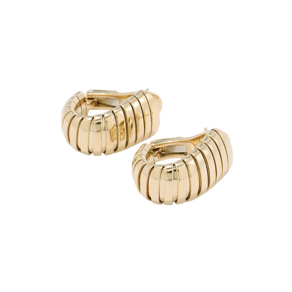 BVLGARI Tubogas Earrings 18K Yellow Gold