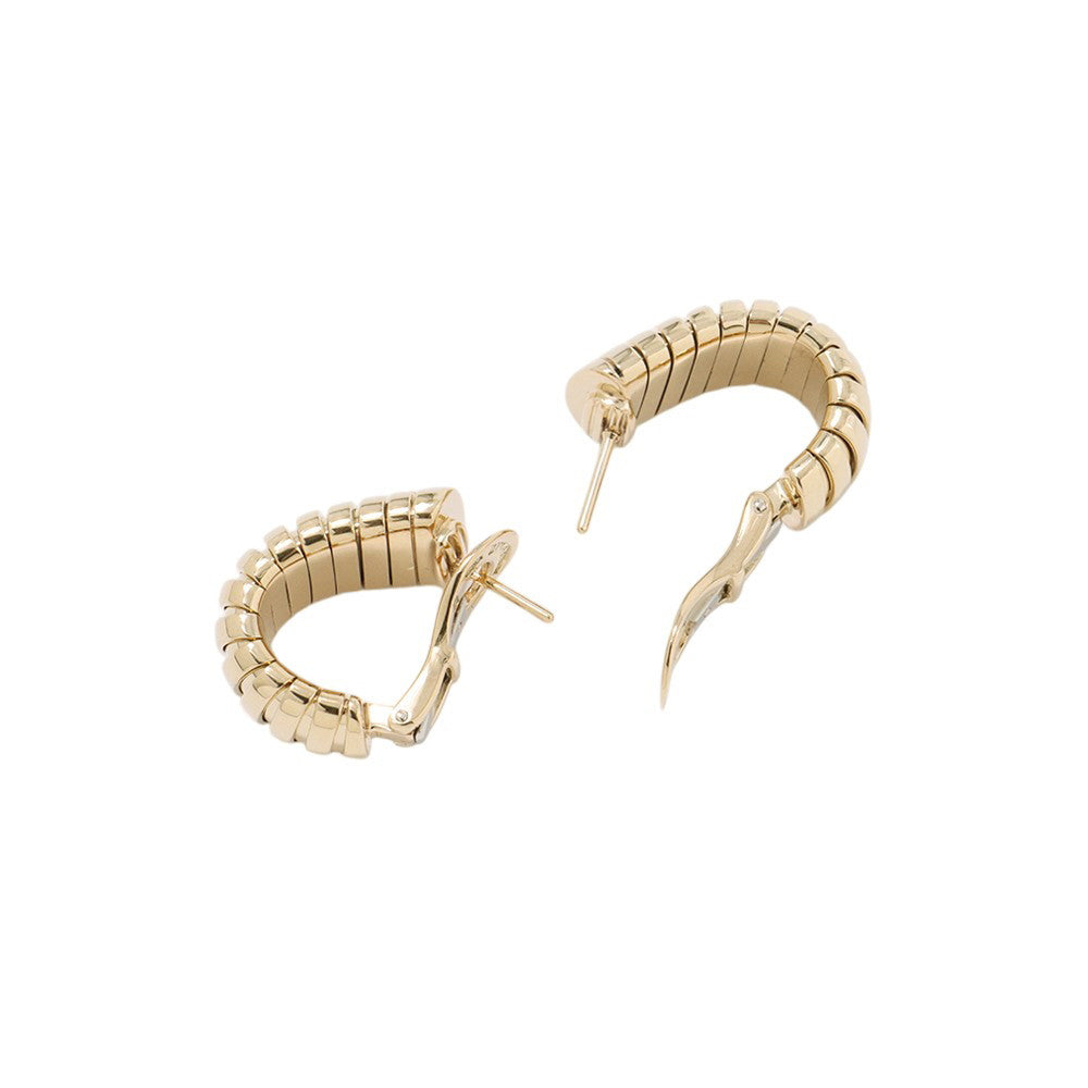 BVLGARI Tubogas Earrings 18K Yellow Gold