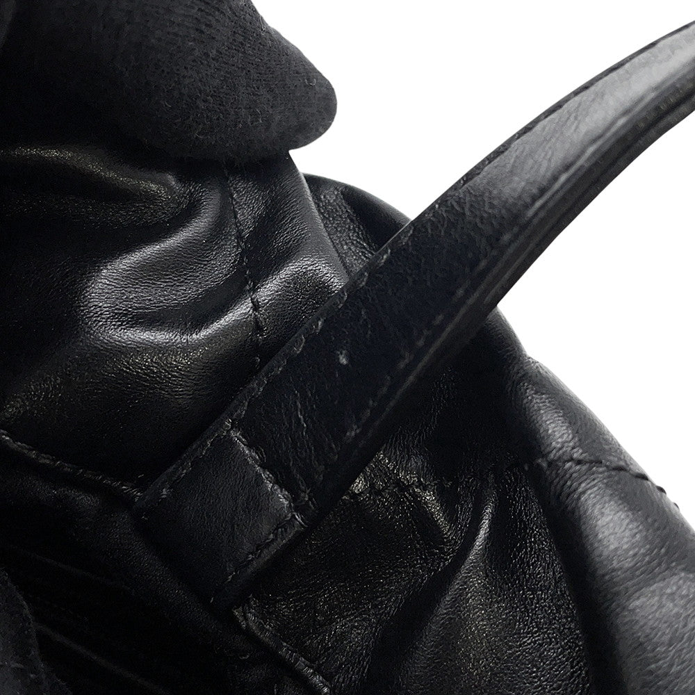 CHANEL CHANEL22 Backpack BlackAS3859 Shiny Calf Leather Size Small