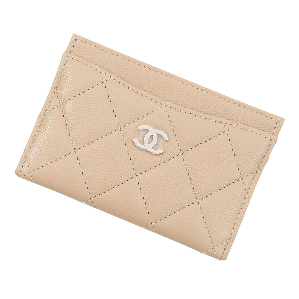 CHANEL Card Case BeigeAP0213 Caviar Leather