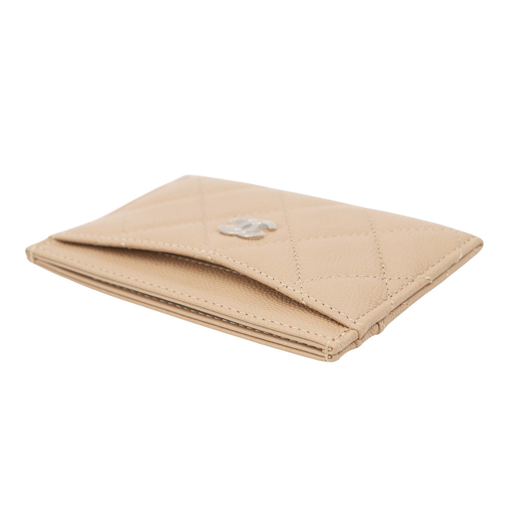 CHANEL Card Case BeigeAP0213 Caviar Leather