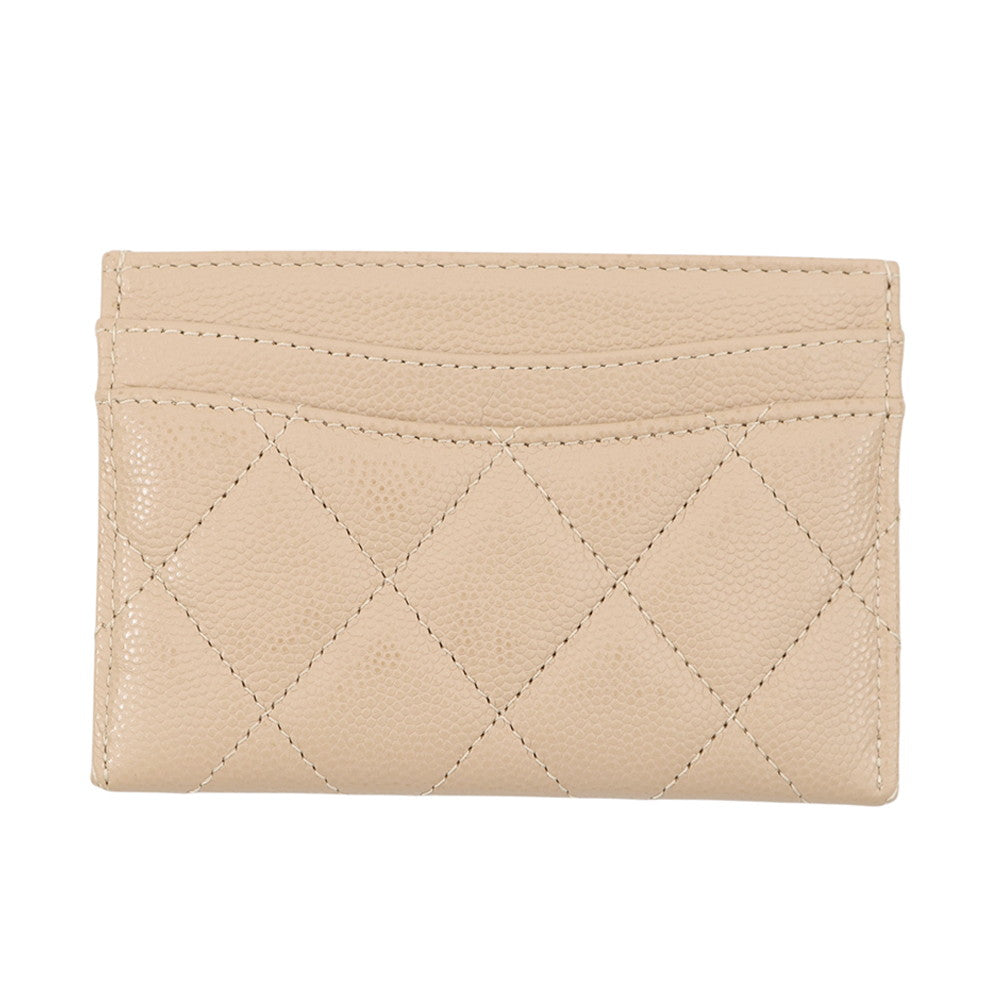 CHANEL Card Case BeigeAP0213 Caviar Leather