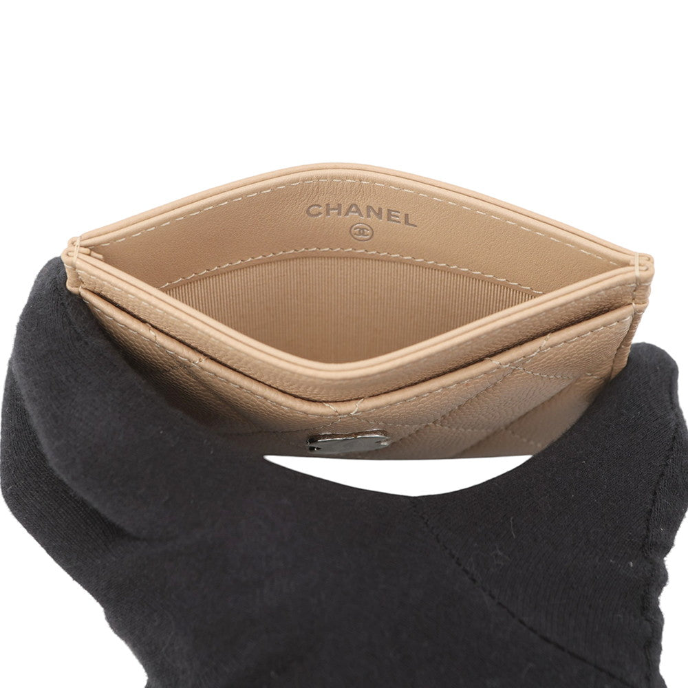 CHANEL Card Case BeigeAP0213 Caviar Leather