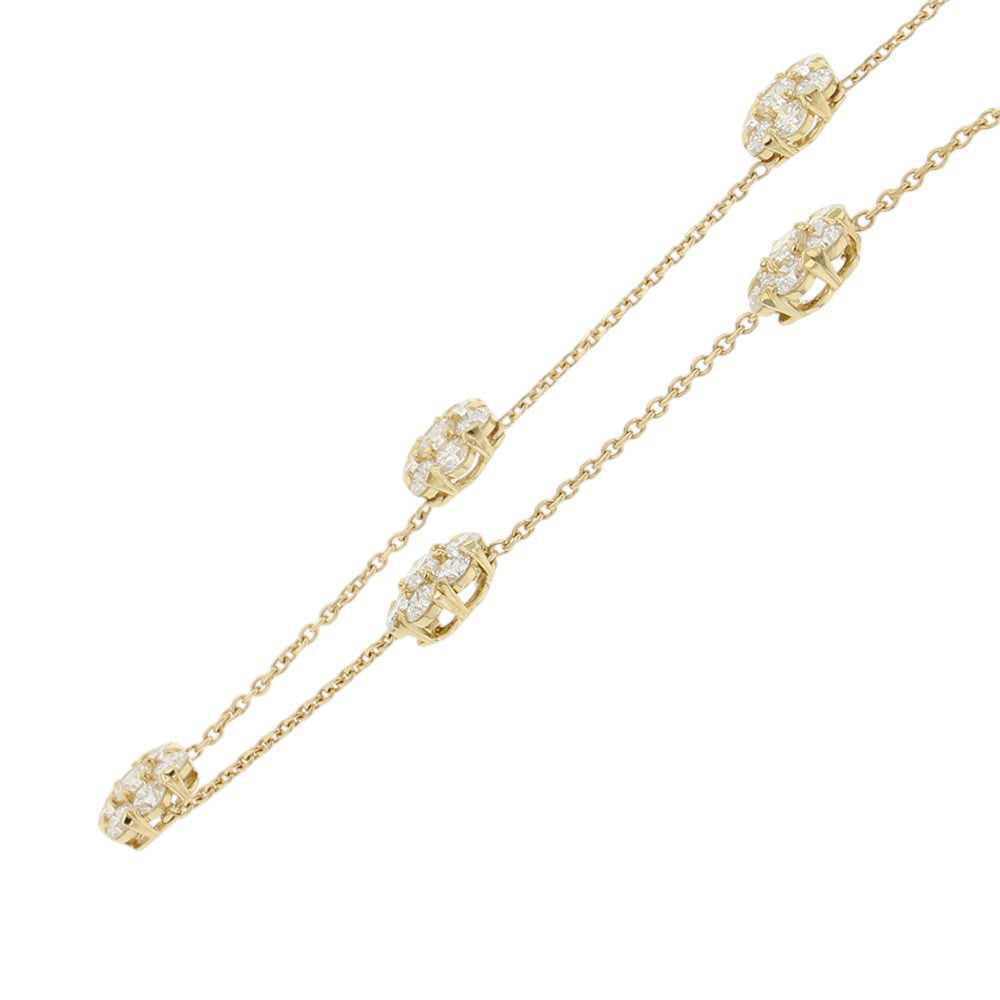 Van Cleef & Arpels Fleurette Necklace 5 Flowers 18K Yellow Gold