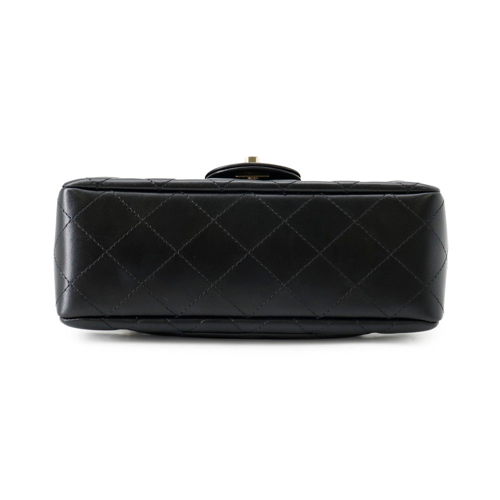 CHANEL Matelasse ChainShoulder Bag BlackA69900 Lambskin Size 20