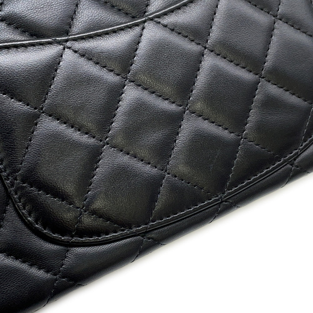 CHANEL Matelasse ChainShoulder Bag BlackA69900 Lambskin Size 20