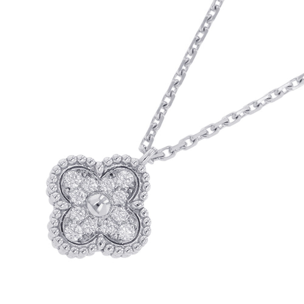 Van Cleef & Arpels Sweet Alhambra PendantVCARO85900 18K White Gold