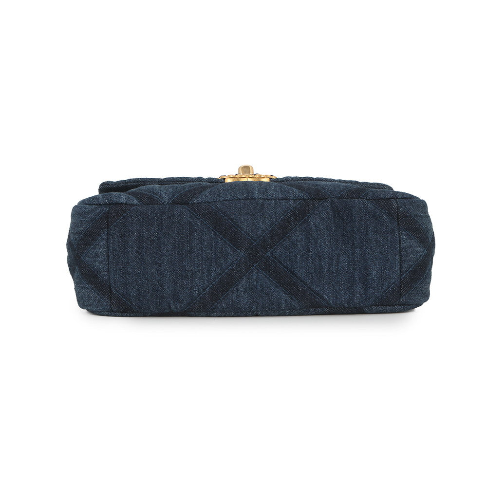 CHANEL 19 ChainShoulder Bag BlueAS1160 Denim
