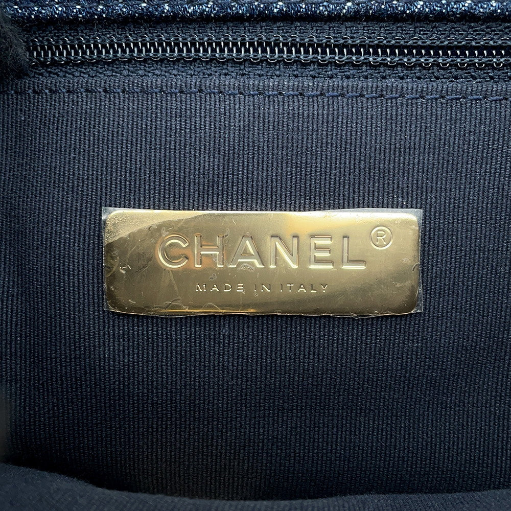 CHANEL 19 ChainShoulder Bag BlueAS1160 Denim