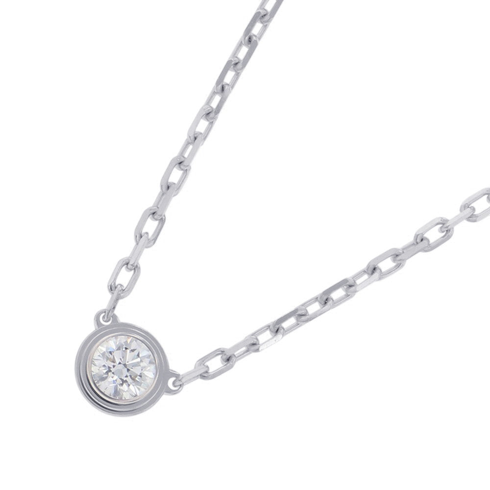 CARTIER Damour Necklace Size SMB7215900 18K White Gold