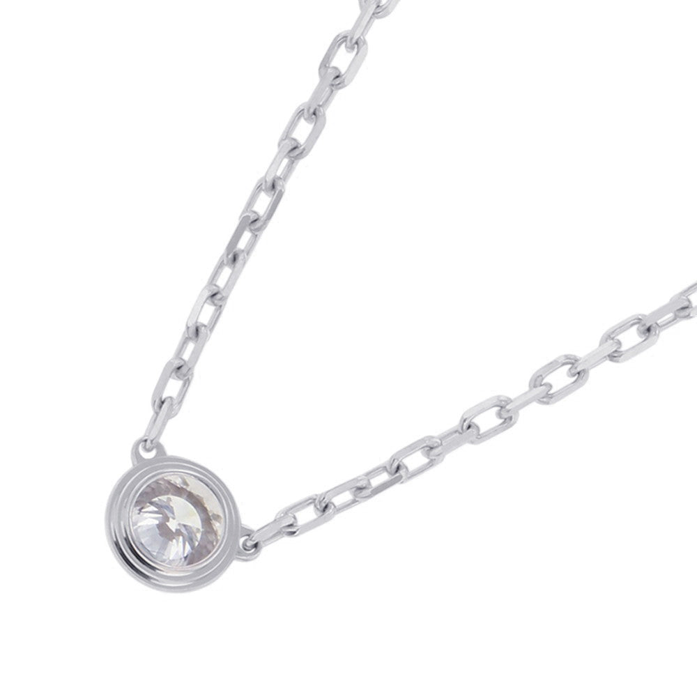 CARTIER Damour Necklace Size SMB7215900 18K White Gold