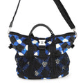 CHANEL Airline Shoulder Bag Blue/White/Black Nylon