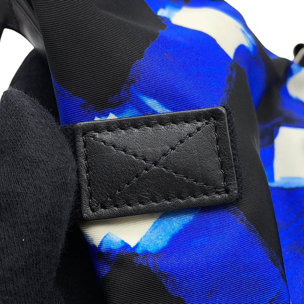 CHANEL Airline Shoulder Bag Blue/White/Black Nylon