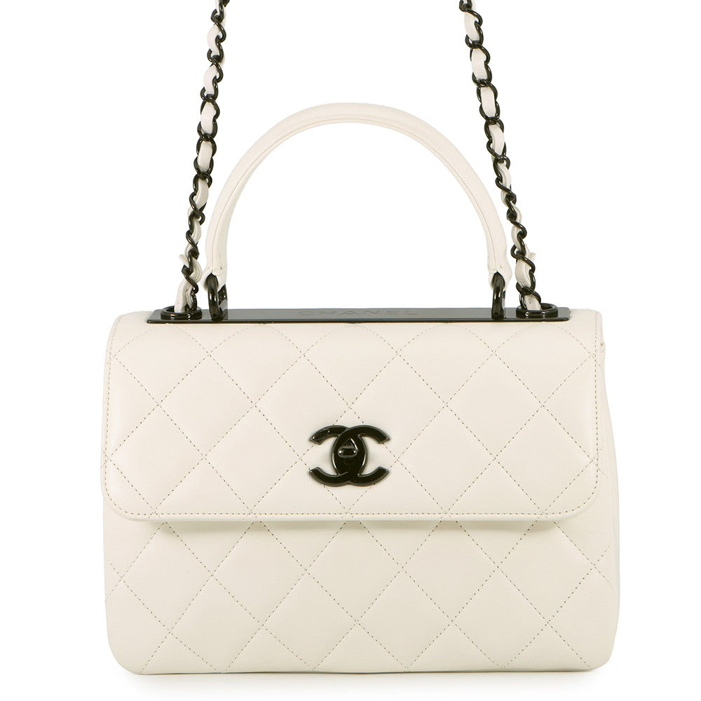 CHANEL Trendy CC 2WAY Handbag WhiteA92236 Lambskin