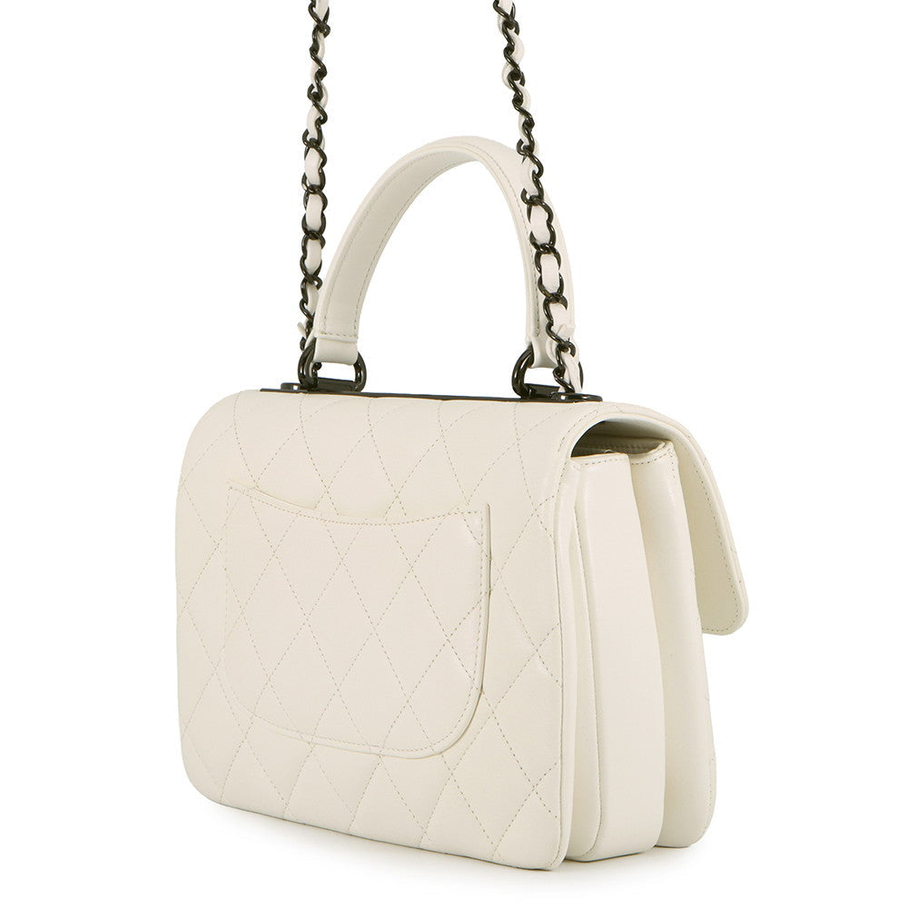 CHANEL Trendy CC 2WAY Handbag WhiteA92236 Lambskin