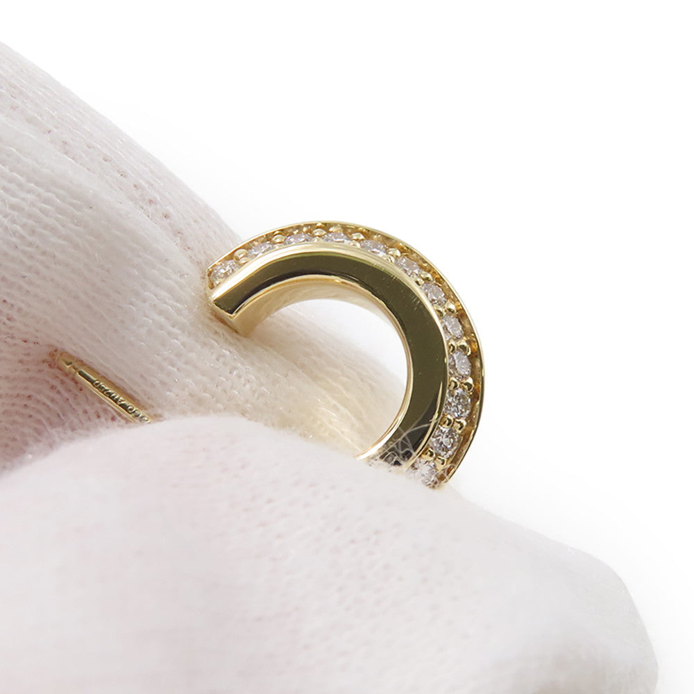 TIFFANY&Co. T One Hoop Diamond Earrings Size Extra Small69783015 18K Yellow Gold