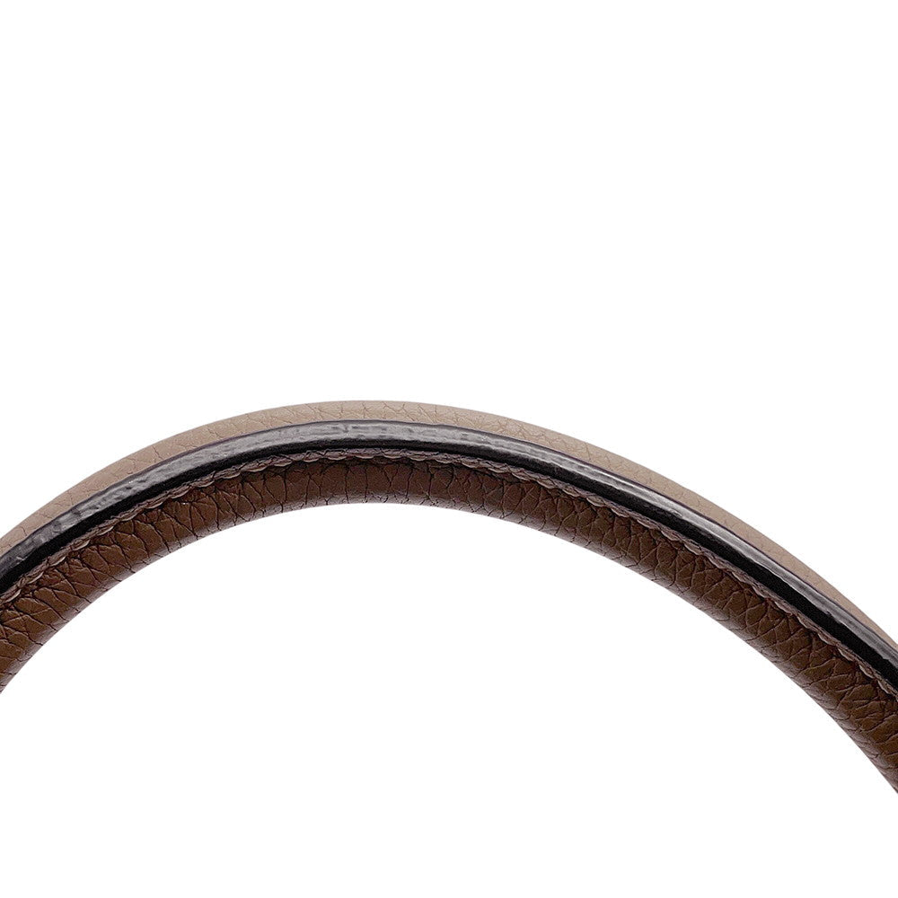 CELINE Luggage micro shopper Greige189793 Leather
