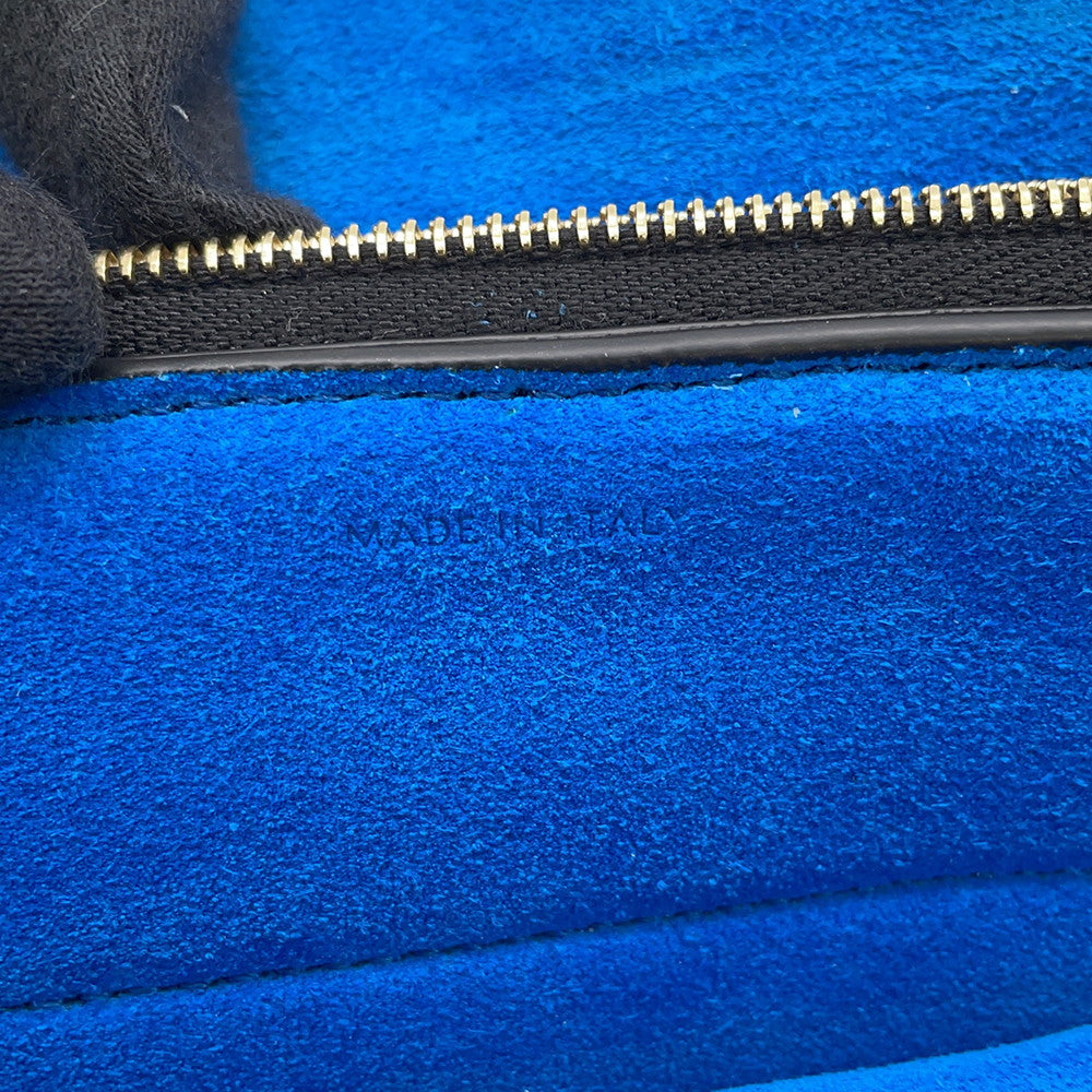 CELINE Trio Flap Shoulder Bag Black10P862O86 Leather