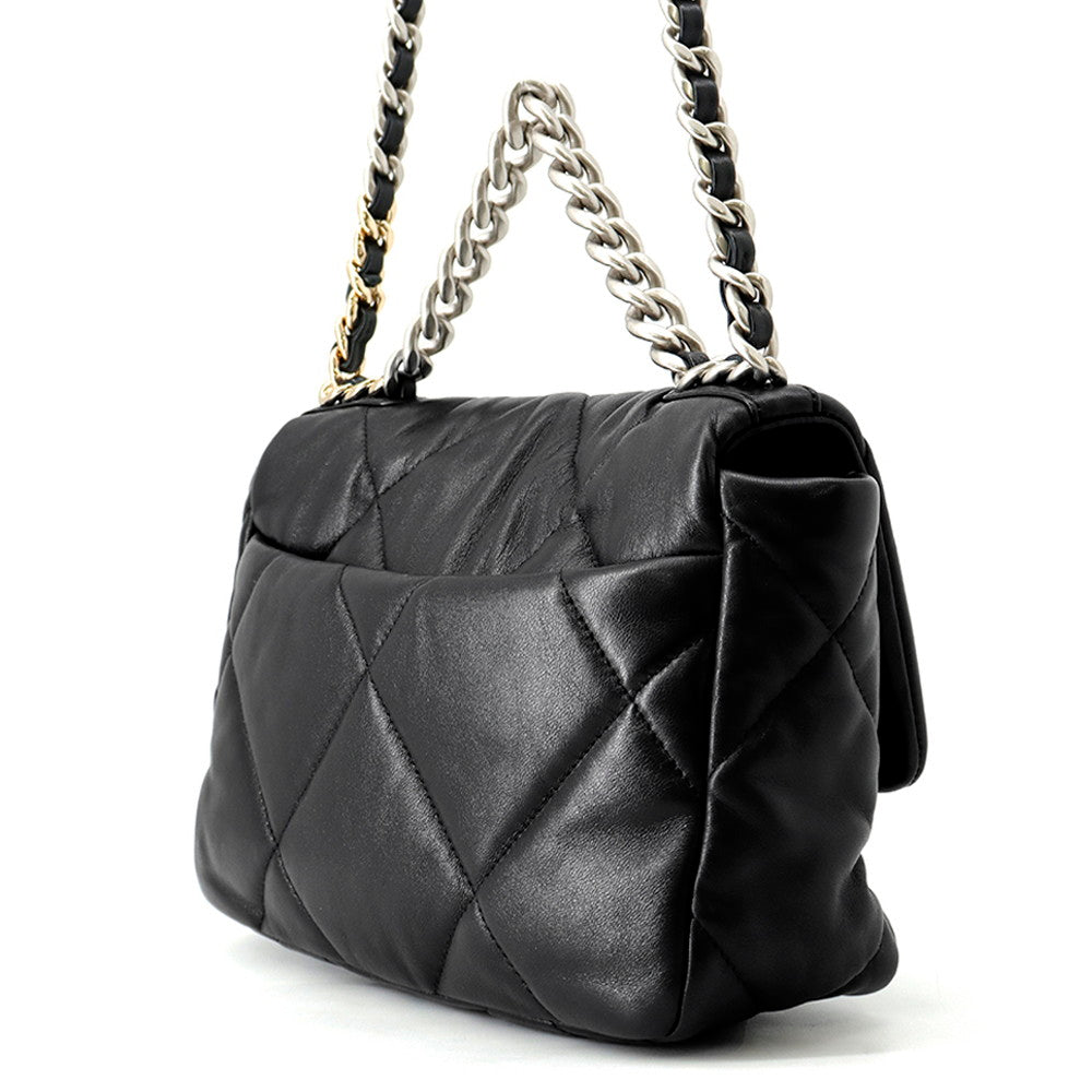 CHANEL CHANEL19 ChainShoulder Bag BlackAS1160-B07327-94305 Lambskin