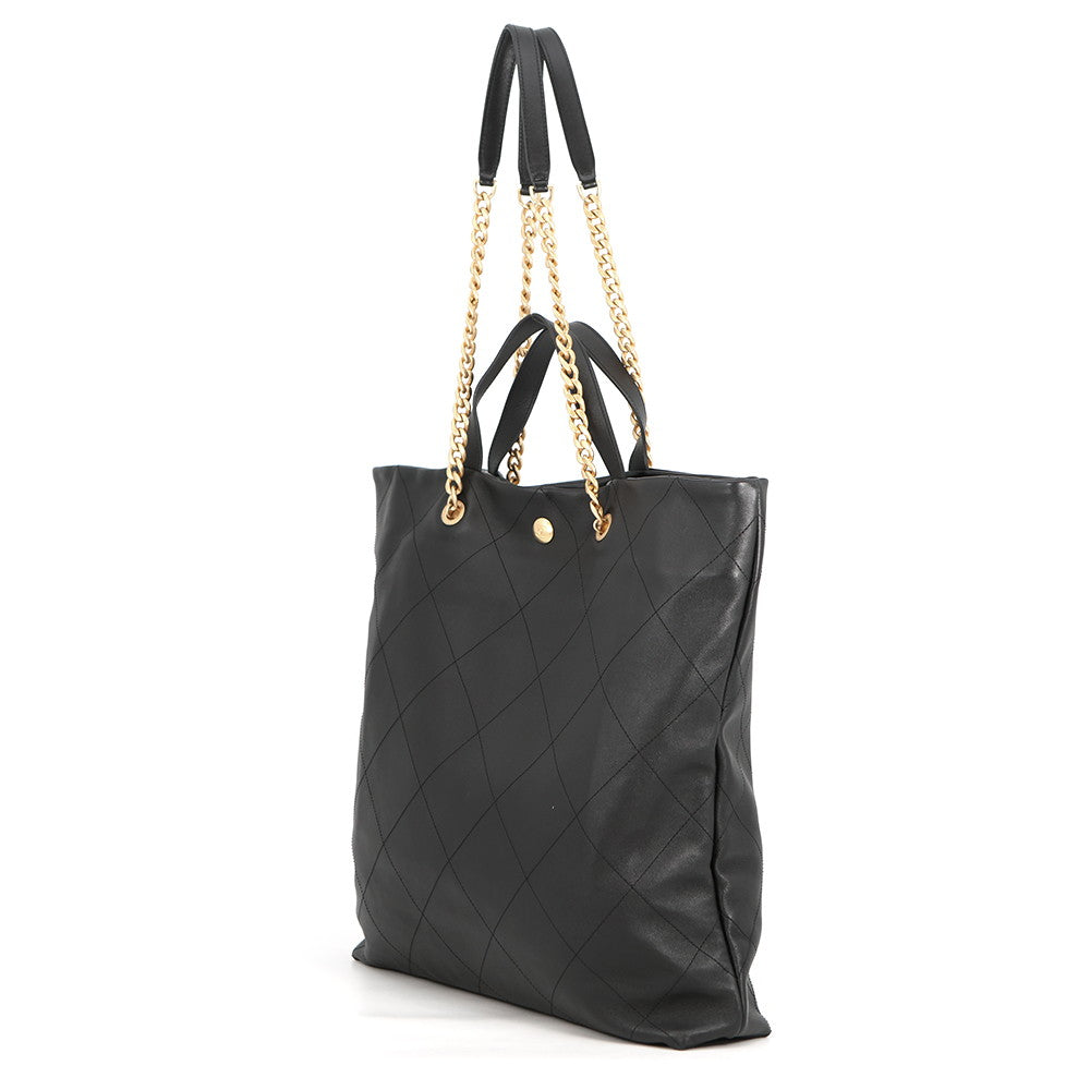 CHANEL Matelasse Maxi Shopping Tote BlackAS3128-B07642-94305 Soft Caviar Leather